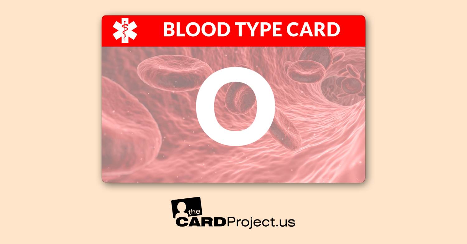 Blood Type O Card